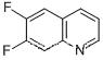 Molecular Structure of 127827-50-3 (6,7-DIFLUOROQUINOLINE)